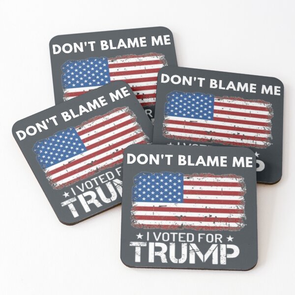 Item preview, Vintage Don't Blame Me I Voted For Trump USA Flag shirt designed and sold by chanat3659.