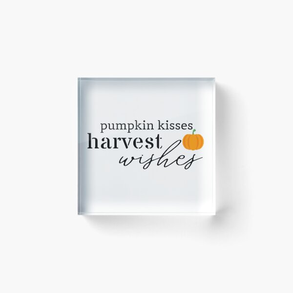 Item preview, Pumpkin Kisses Harvest Wishes Fall Sayings designed and sold by HappyPeeps.