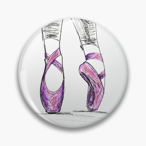 Aperçu de l'œuvre Illustration de chaussures de ballet ballerine de danse créée et vendue par Aroastock.