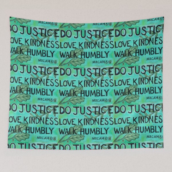 Item preview, Do Justice Love Kindness Walk Humbly (Painting) designed and sold by Christina Lopez.