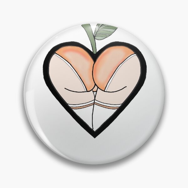 Item preview, Peachy Booty Heart designed and sold by saltyseacow.