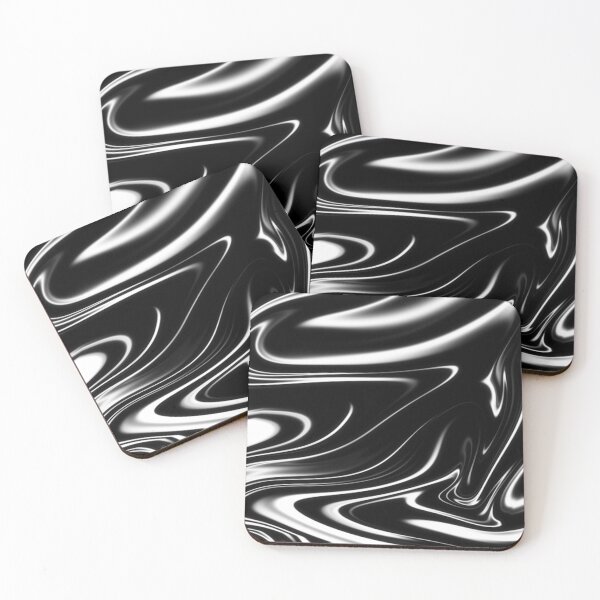 Item preview, black white psychedelic swirl trippy artwork abstract acrylic designed and sold by Golden-place.