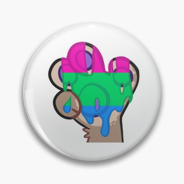 Item preview, Furry Pride Paw Polysexual Flag designed and sold by ImTrippingDude.