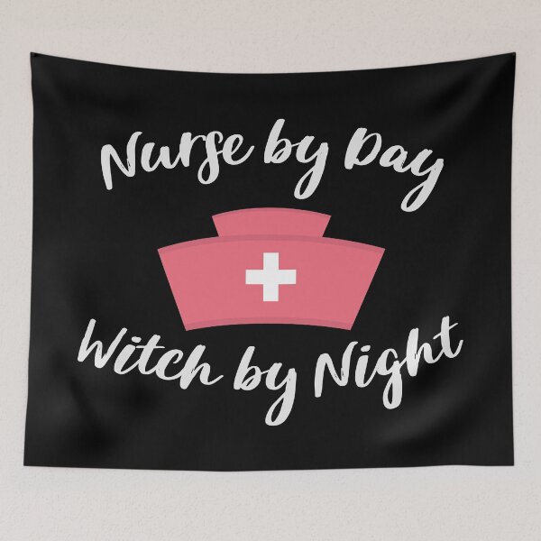 Item preview, Nurse by Day Witch by Night designed and sold by Gaalaxyz.