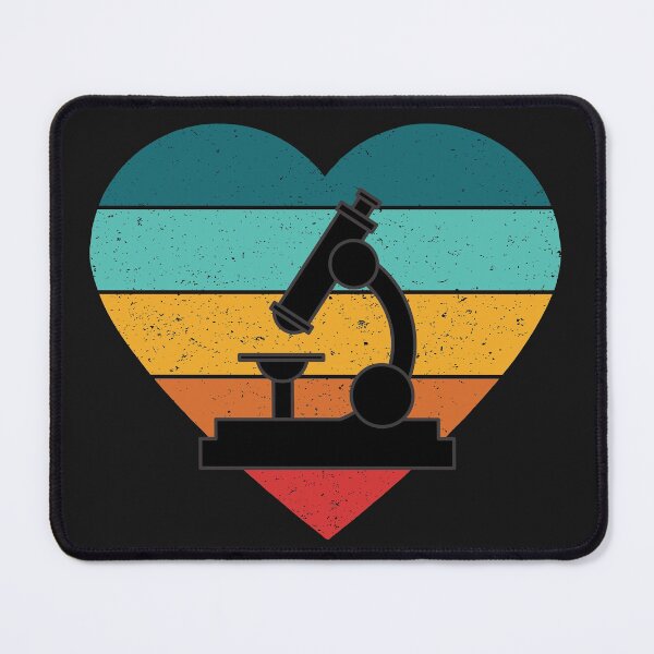Item preview, BLUE HEART SHAPED RETRO TEXTURED SUNSET MICROSCOPE designed and sold by Hippiesole.