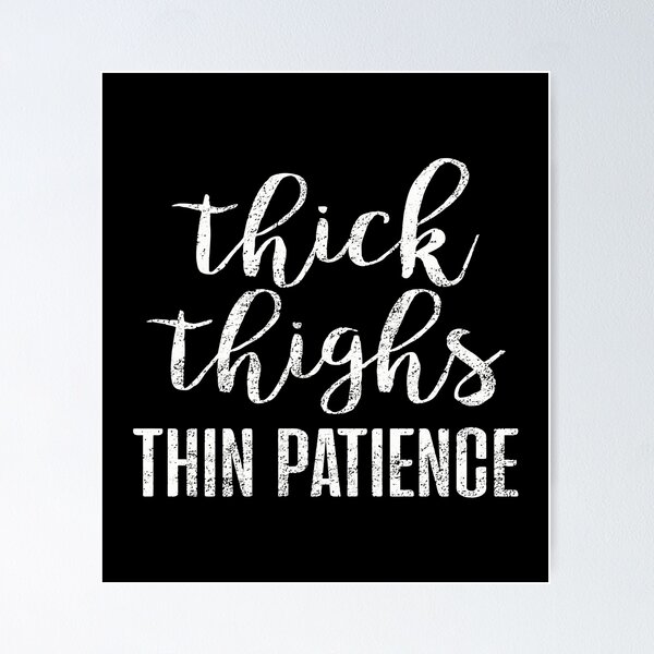 Item preview, Thick Thighs Thin Patience Hoodie Shirt designed and sold by soapeselvi.
