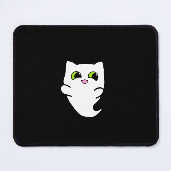 Item preview, Cute halloween ghost cat kawaii chibi designed and sold by NerdyChibi.