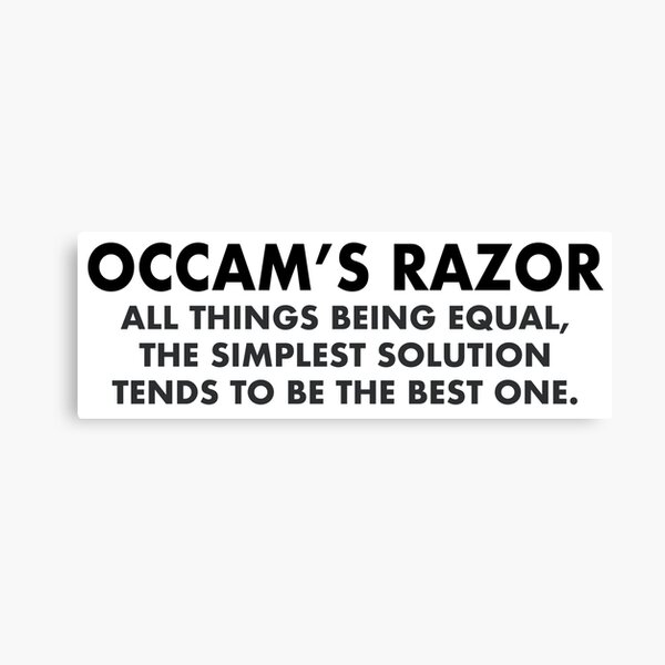 Item preview, Occam's Razor Definition designed and sold by Epic Love Designs.