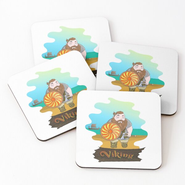 Item preview, Cartoon character Viking on the beach designed and sold by Prof209.