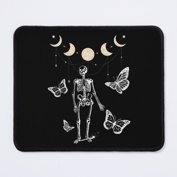 Item preview, Moon Phases Skeleton - Mystical Tarot Monarch Butterfly Flower Vintage Gradient Red Pink designed and sold by GionaSophia.