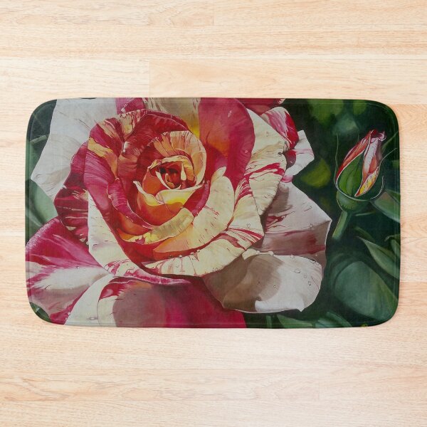 Item preview, A beautifully patterned red rose. designed and sold by MarciaPynerArt.