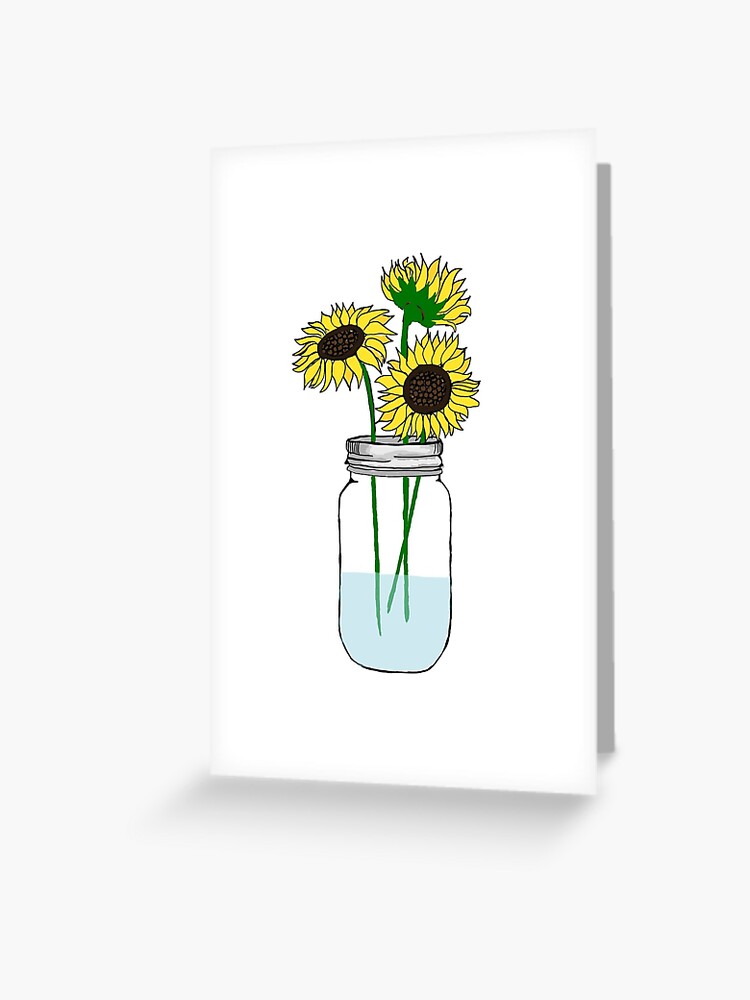 Tarjetas de felicitación «Girasoles en un frasco» de lolosenese | Redbubble