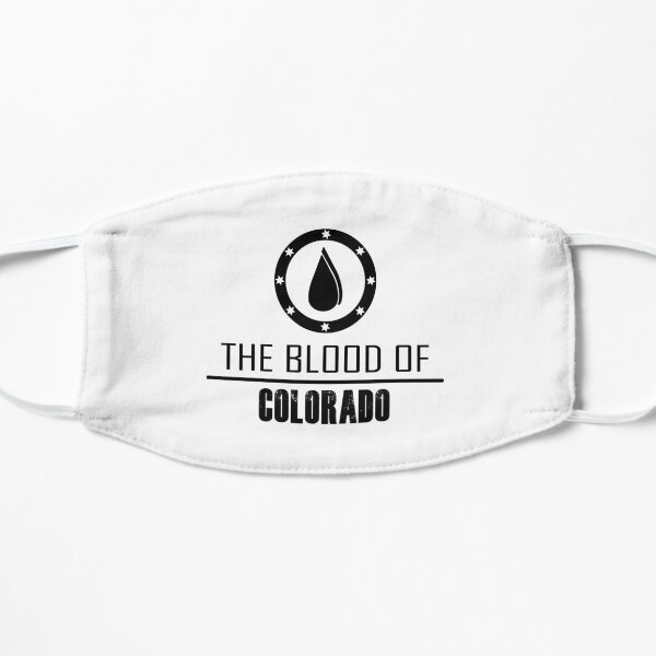 The Blood Of Colorado- Black Art Work Flat Mask
