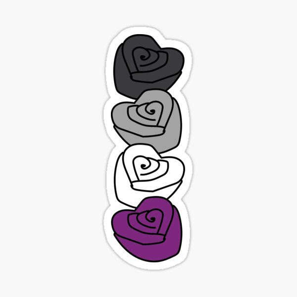 "Asexual Roses" Sticker for Sale by guardian493 Redbubble