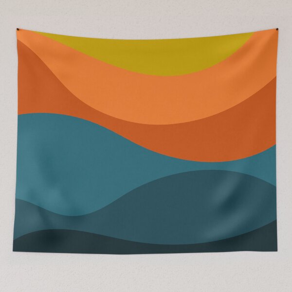 Item preview, Abstract Retro Wavy Concept Pattern designed and sold by likebakerdo.