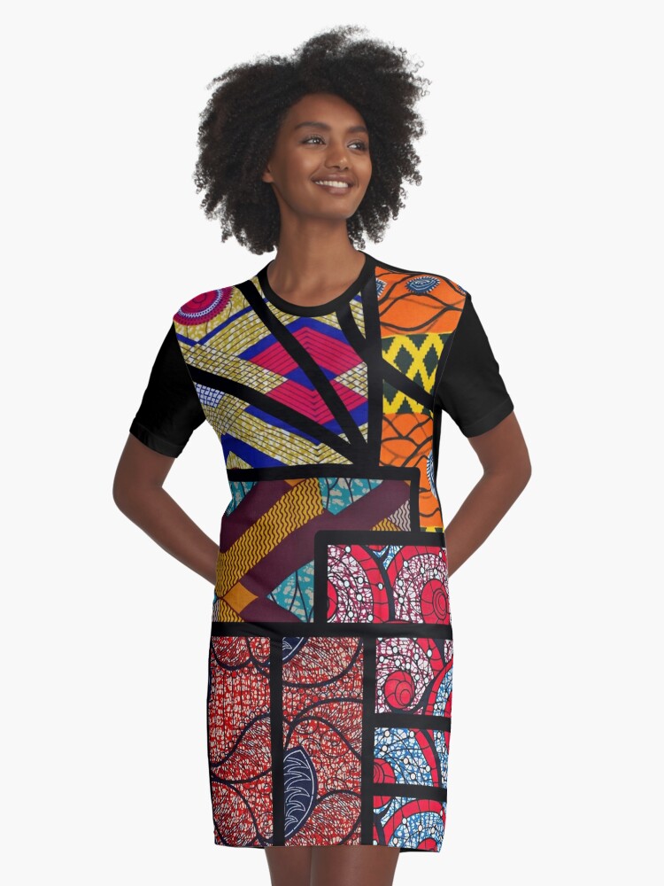 african t shirt dress