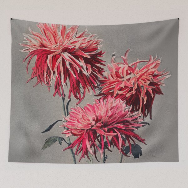 Item preview, Retro Japanese Flower Asa–dsuma–bune (1896) by Ogawa Kazumasa designed and sold by Designedbysm.