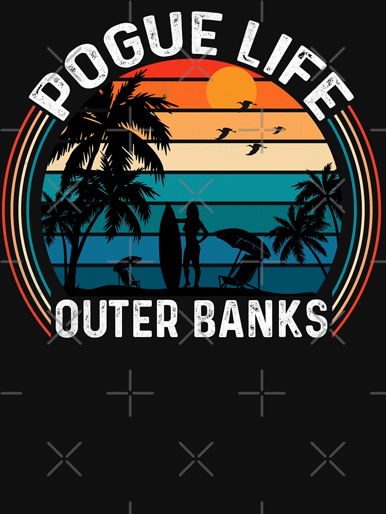 Disover Retro Pogue Life OBX - Beach Palm Tree | Essential T-Shirt 