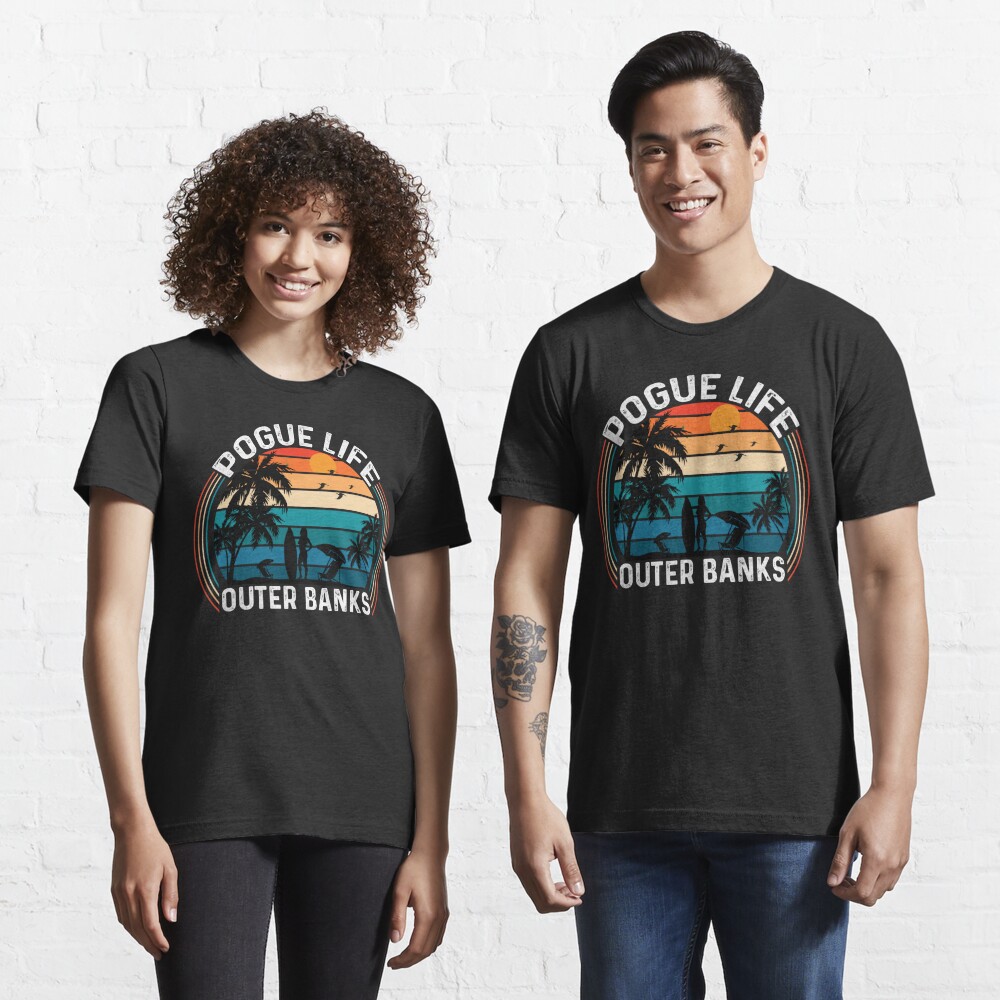 Disover Retro Pogue Life OBX - Beach Palm Tree | Essential T-Shirt 