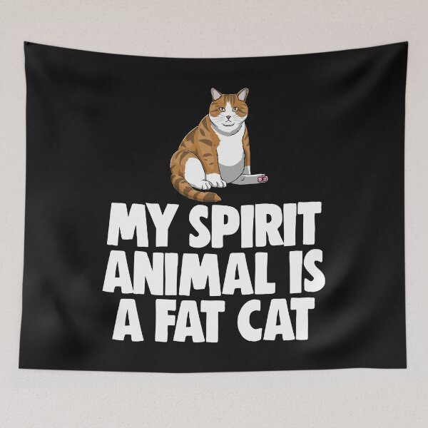 Item preview, My Spirit Animal Is A Fat Cat designed and sold by Bendthetrend.