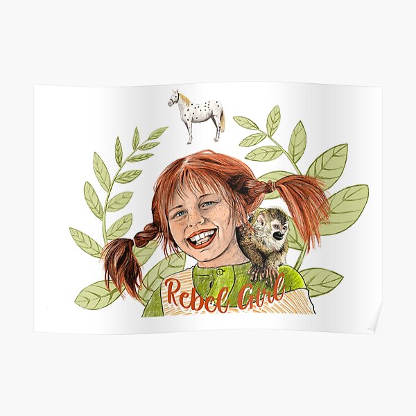 Pippi Langstrump Poster For Sale By Crisjl Redbubble 