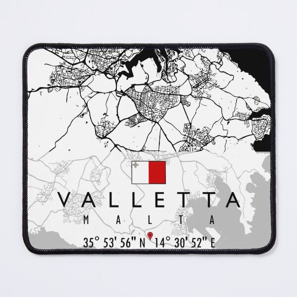 Item preview, VALLETTA MAP MALTA designed and sold by hatimelhag.