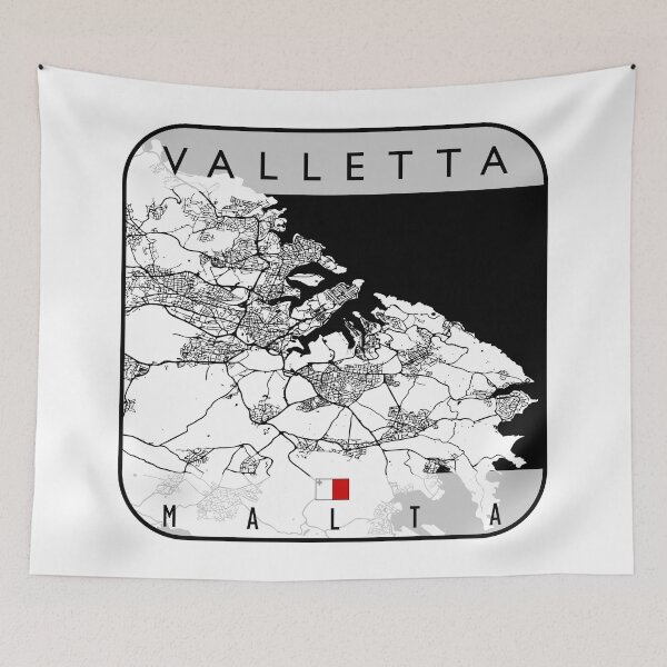 Item preview, VALLETTA MAP MALTA designed and sold by hatimelhag.