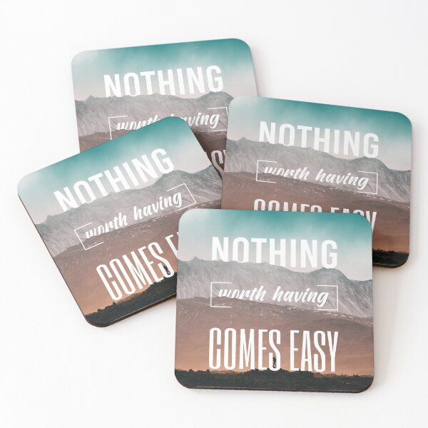 Item preview, Northing Worth Having Comes Easy designed and sold by TheTenPrints.