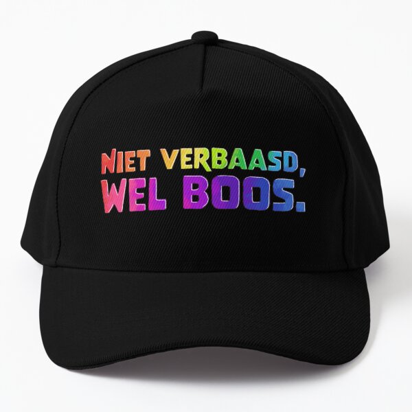 Niet verbaasd, wel boos. Baseball Cap