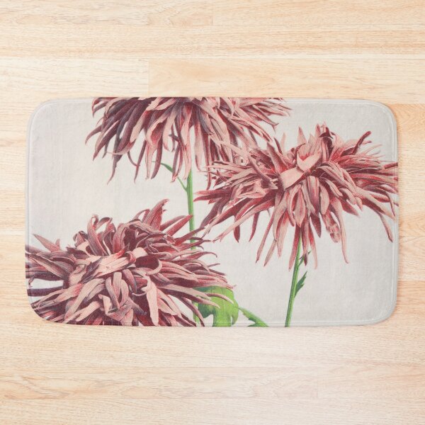 Item preview, Retro Japanese Flower Three Pink Chrysanthemums (1896) by Ogawa Kazumasa designed and sold by Designedbysm.