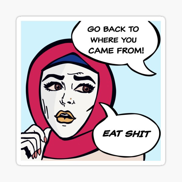 GO BACK WHERE?? Sticker