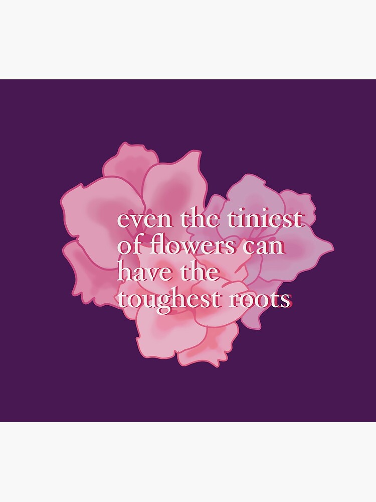 "Inner Strength Flower Quote" Poster for Sale by TwinkleballaArt