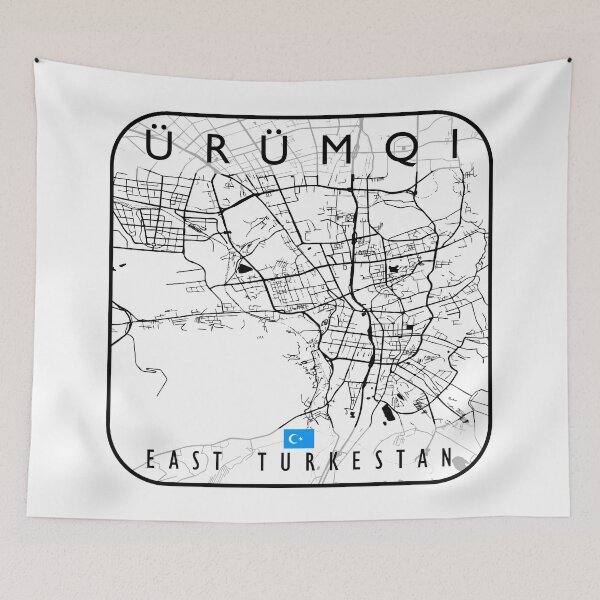 Item preview, URUMQI MAP EAST TURKESTAN designed and sold by hatimelhag.