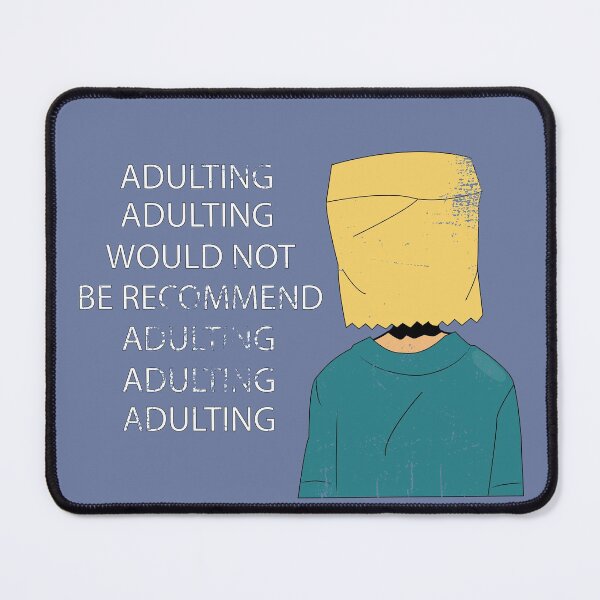 Item preview, Adulting would not be recommend designed and sold by youssef9912.