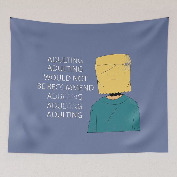 Item preview, Adulting would not be recommend  designed and sold by youssef9912.