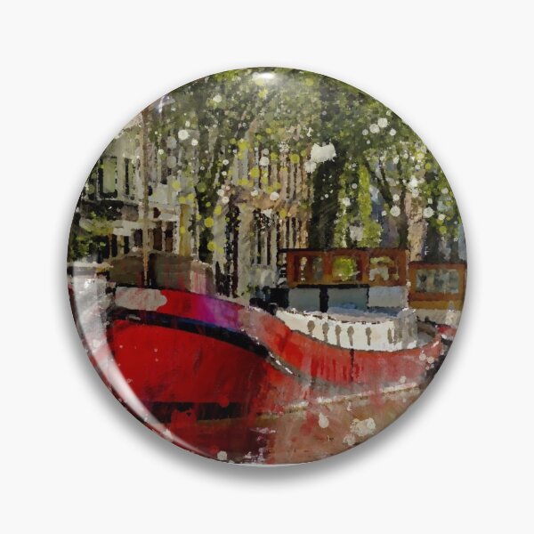 Item preview, Canal Boats Mixed Media designed and sold by OByD.