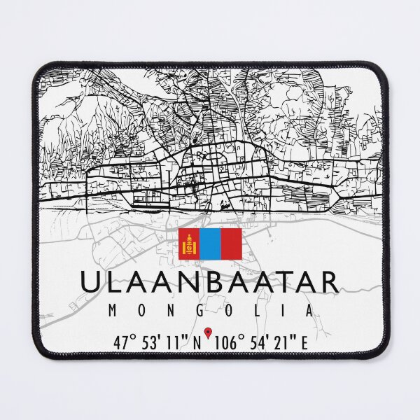 Item preview, ULAANBAATAR MAP MONGOLIA designed and sold by hatimelhag.