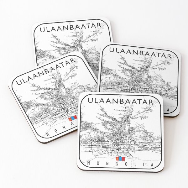 Item preview, ULAANBAATAR MAP MONGOLIA designed and sold by hatimelhag.