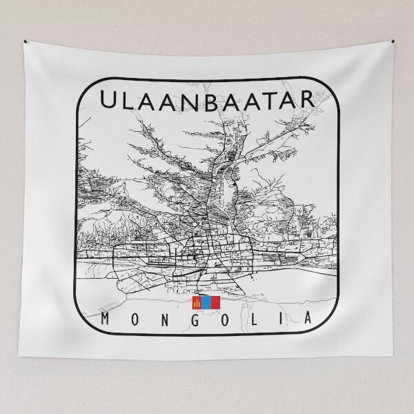 Item preview, ULAANBAATAR MAP MONGOLIA designed and sold by hatimelhag.