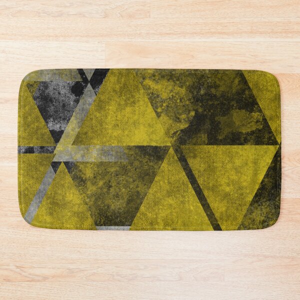 Item preview, Abstract Geometric Yellow and Grey Composition designed and sold by PixelWoosh.
