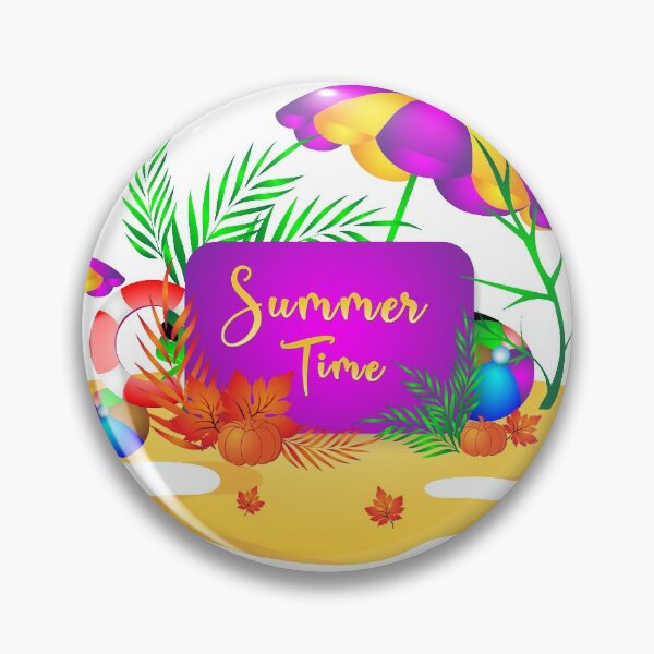 Item preview, hello summer colorful pillow designed and sold by ZieProject.