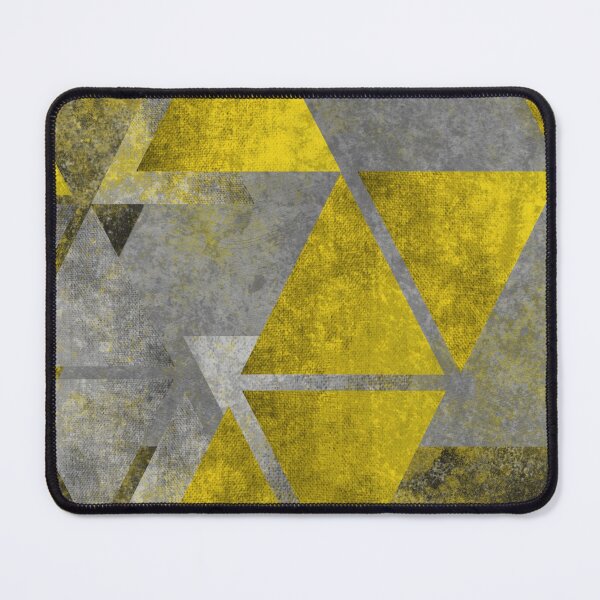 Item preview, Abstract Geometric Yellow Concrete Composition designed and sold by PixelWoosh.