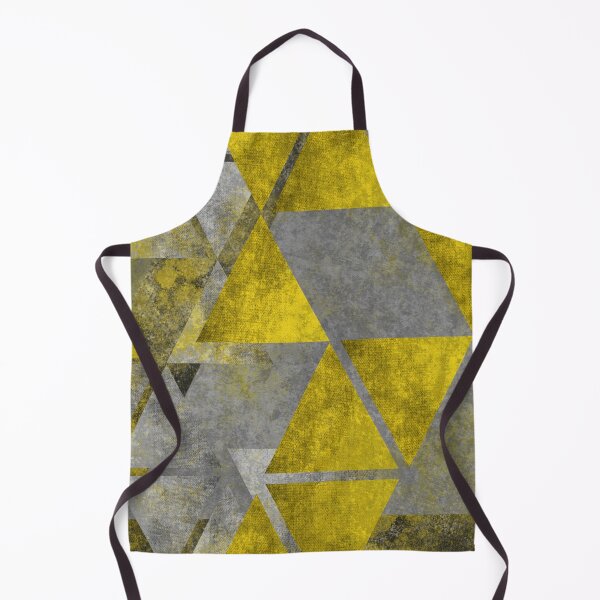 Item preview, Abstract Geometric Yellow Concrete Composition designed and sold by PixelWoosh.