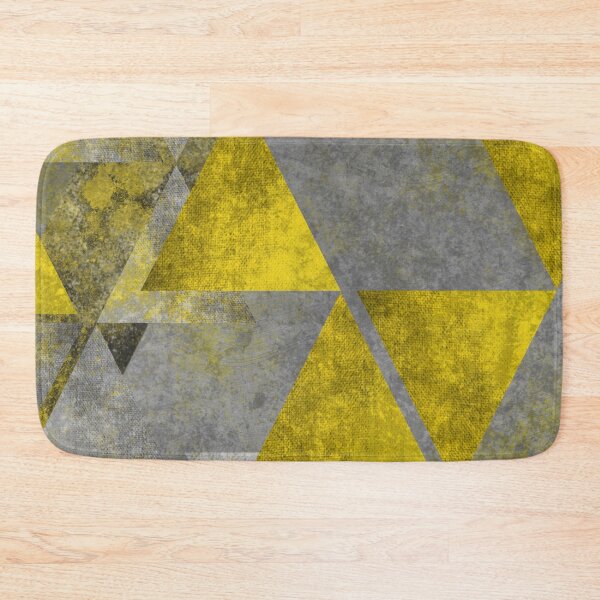 Item preview, Abstract Geometric Yellow Concrete Composition designed and sold by PixelWoosh.