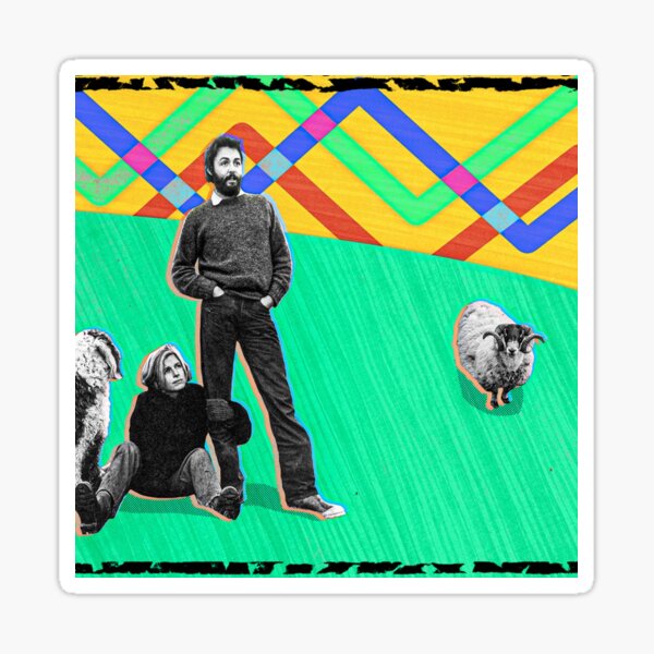 Paul McCartney, Linda McCartney, RAM Sticker  Sticker