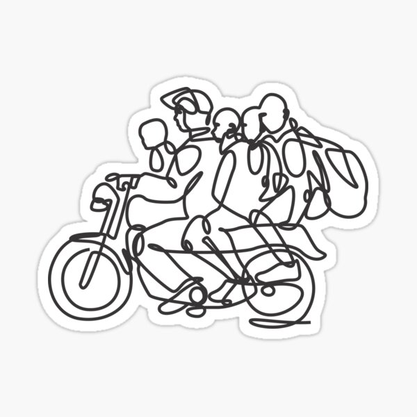 Item preview, Boda boda black lines designed and sold by Firikokoz.