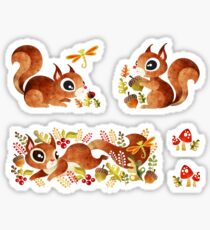 Playful Squirrel Sticker