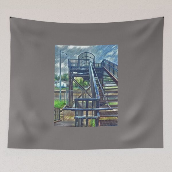 Item preview, Pedestrian Overpass designed and sold by Madelyn Paige.