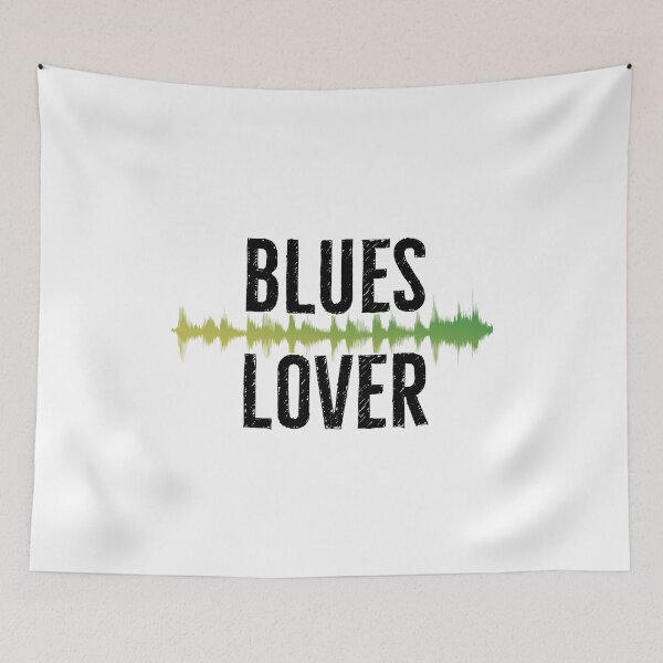 Item preview, Blues Lover Gift | Green Sound Wave designed and sold by DanLopesMerch.