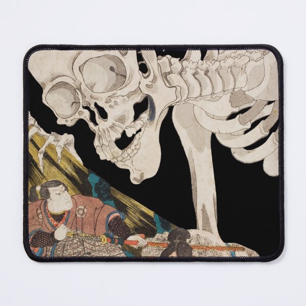 Item preview, Skeleton Ghost Ukiyo-e Woodblock Print designed and sold by VintageArchive.